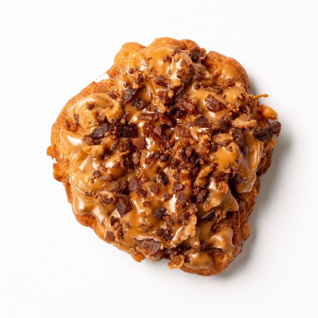 Bacon Maple Apple Fritter.