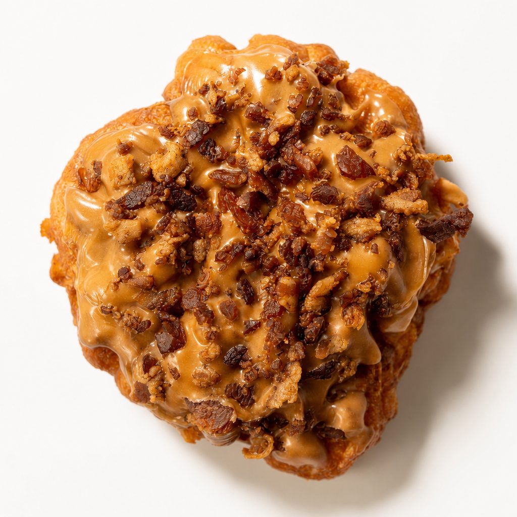 Pre Order Bacon Maple Apple Fritter.